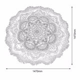 Limited Edition Rounded Mandala Boho Tapestry